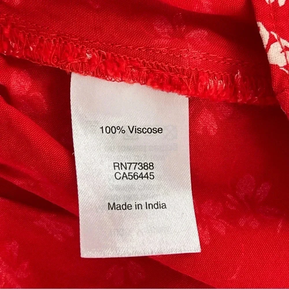 J. Crew Red Floral Mini Dress